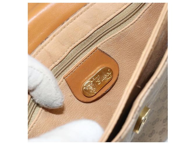 Gucci Borsa a spalla Micro GG Supreme in PVC Beige Oro Auth BA7969 D'oro - vista 17