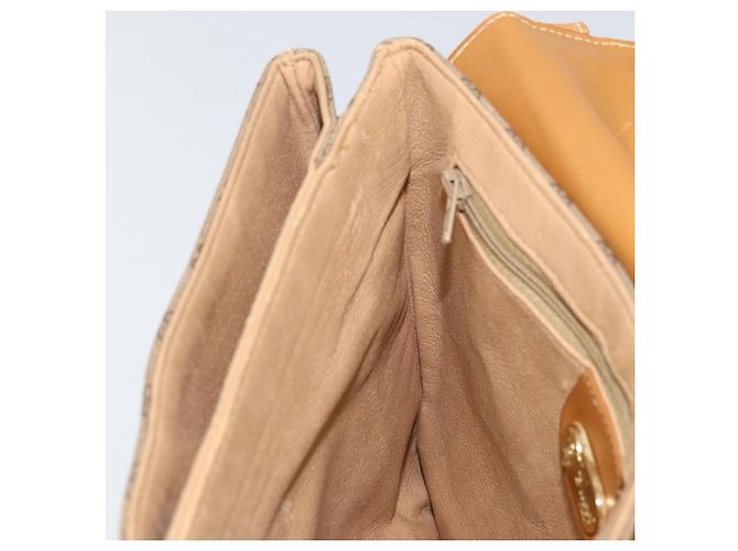 Gucci Borsa a spalla Micro GG Supreme in PVC Beige Oro Auth BA7969 D'oro - vista 20