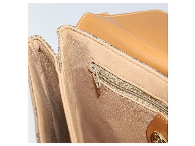 Gucci Borsa a spalla Micro GG Supreme in PVC Beige Oro Auth BA7969 D'oro - vista 21