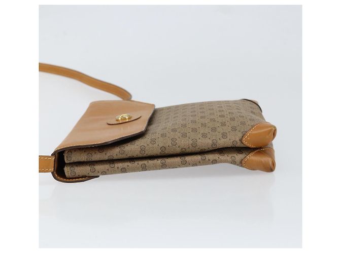 Gucci Borsa a spalla Micro GG Supreme in PVC Beige Oro Auth BA7969 D'oro - vista 5