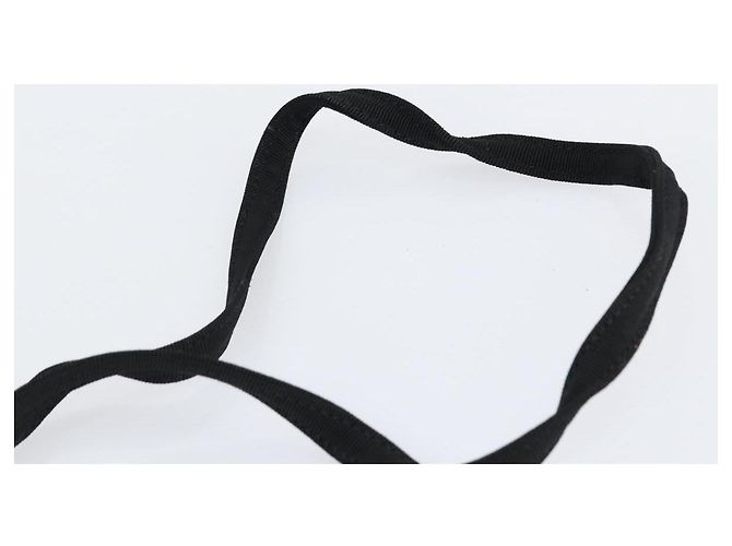 Borsa a spalla Vala in nylon nero e oro Auth 150876 di Salvatore Ferragamo D'oro - vista 14
