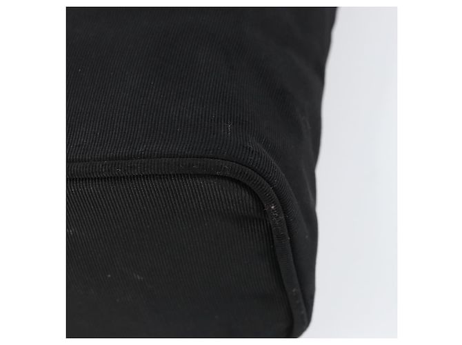 Borsa a spalla Vala in nylon nero e oro Auth 150876 di Salvatore Ferragamo D'oro - vista 15