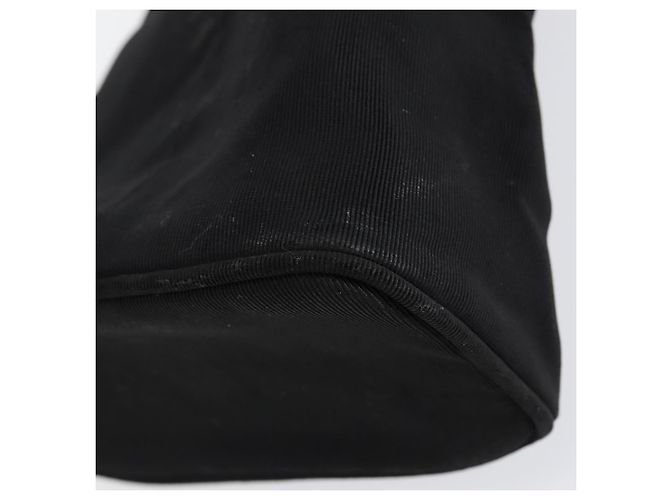 Borsa a spalla Vala in nylon nero e oro Auth 150876 di Salvatore Ferragamo D'oro - vista 17