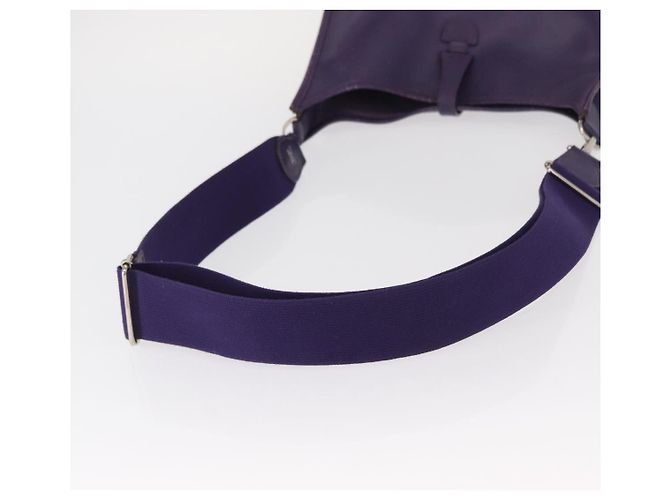 Hermès HERMES Borsa a Spalla Evelyn 3 Pelle Viola Argento Auth ka146 Porpora - vista 7