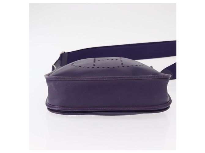 Hermès HERMES Borsa a Spalla Evelyn 3 Pelle Viola Argento Auth ka146 Porpora - vista 9