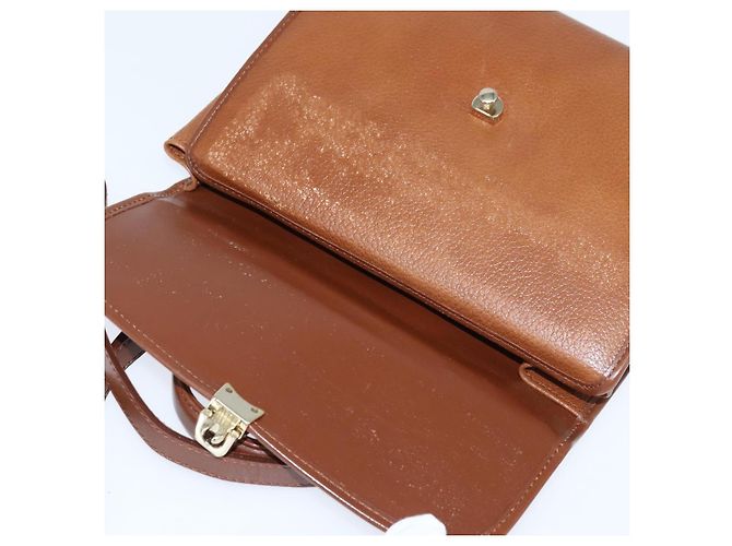 Autre Marque Borsa a mano in pelle Burberrys Nova Check 2 in 1 marrone oro Auth bs30444 D'oro - vista 11