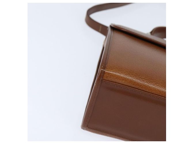 Autre Marque Borsa a mano in pelle Burberrys Nova Check 2 in 1 marrone oro Auth bs30444 D'oro - vista 14