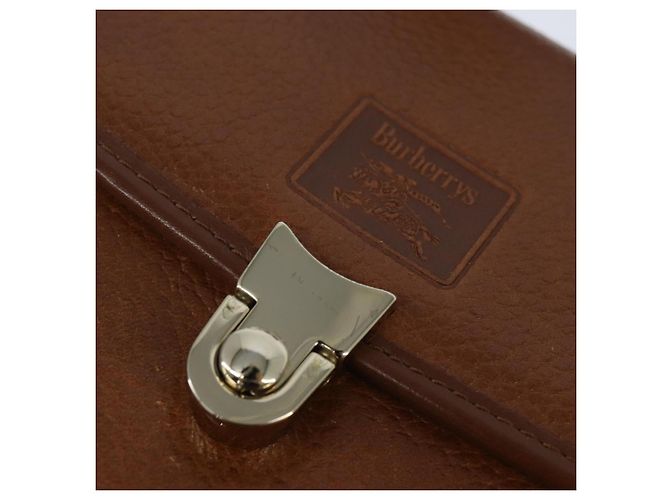 Autre Marque Borsa a mano in pelle Burberrys Nova Check 2 in 1 marrone oro Auth bs30444 D'oro - vista 18