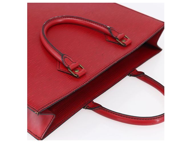 LOUIS VUITTON Epi Sac PlatPM Borsa a Mano Rossa M5274E LV Auth bs30455 Rosso - vista 6