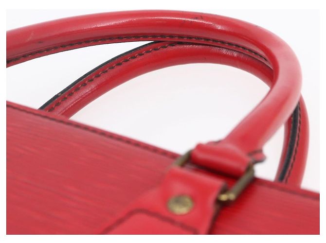 LOUIS VUITTON Epi Sac PlatPM Borsa a Mano Rossa M5274E LV Auth bs30455 Rosso - vista 8