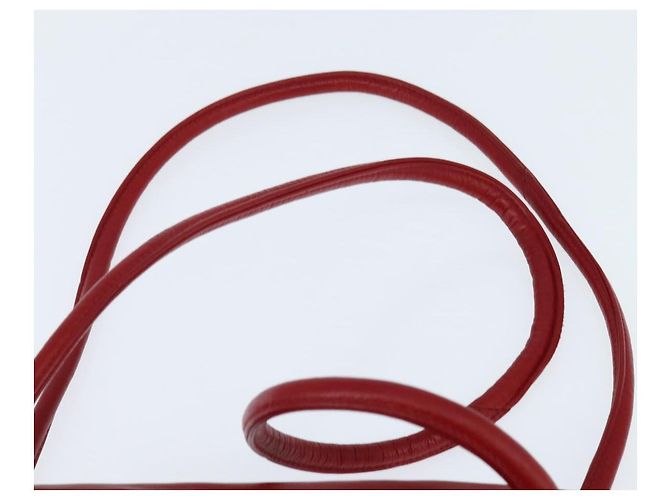 CHANEL Borsa a Spalla V Stitch in Pelle di Agnello Rossa Oro CC Auth bs30476 Rosso D'oro - view 14