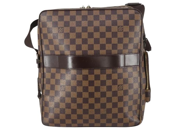 LOUIS VUITTON Borsa a Spalla Damier Ebene Olaf GM N41440 LV Auth BA7008 - vista 2
