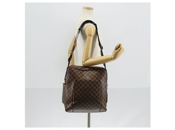 LOUIS VUITTON Borsa a Spalla Damier Ebene Olaf GM N41440 LV Auth BA7008 - vista 21