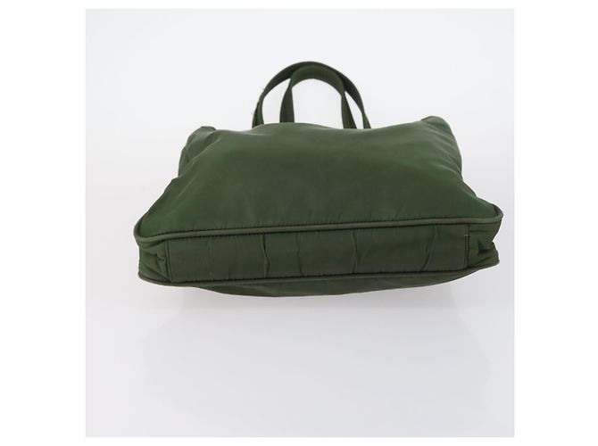 Borsa Tote PRADA in nylon scamosciato 5Set marrone khaki beige Auth bs30294 Cachi - vista 20