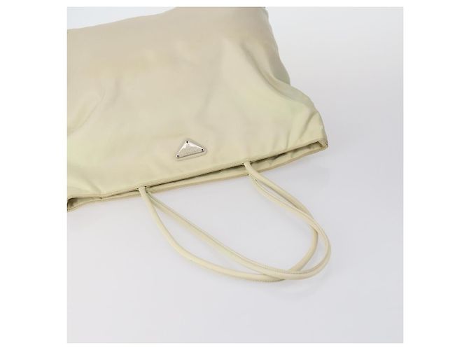 Borsa Tote PRADA in nylon scamosciato 5Set marrone khaki beige Auth bs30294 Cachi - vista 4