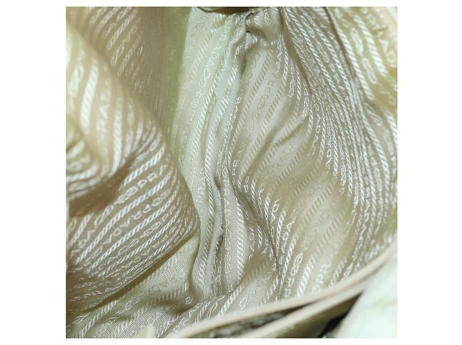 Borsa Tote PRADA in nylon scamosciato 5Set marrone khaki beige Auth bs30294 Cachi - vista 6
