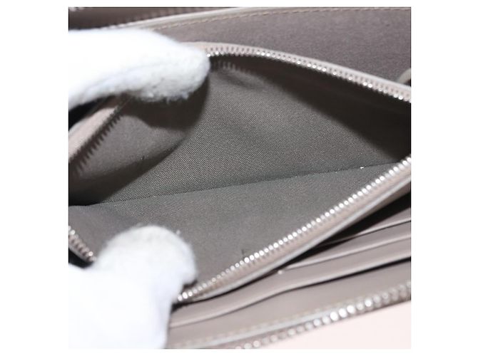 FENDI Langer Geldbeutel Leder Beige Gold Auth am9610 Golden - Ansicht 10