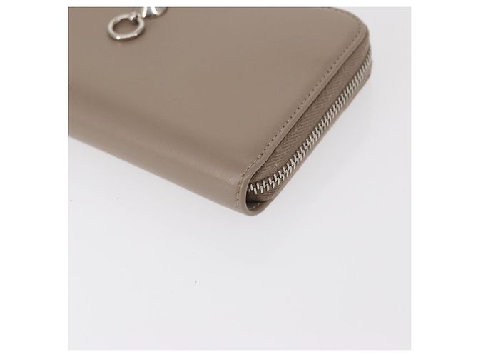 FENDI Langer Geldbeutel Leder Beige Gold Auth am9610 Golden - Ansicht 14