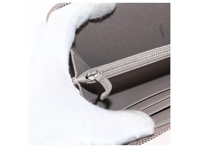 FENDI Langer Geldbeutel Leder Beige Gold Auth am9610 Golden - Ansicht 22