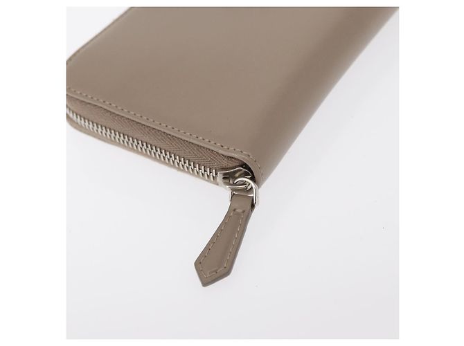 FENDI Langer Geldbeutel Leder Beige Gold Auth am9610 Golden - Ansicht 7