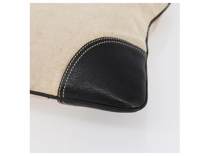 PRADA Handtasche aus Canvas Beige Silber Authentisch 147009 - Ansicht 10