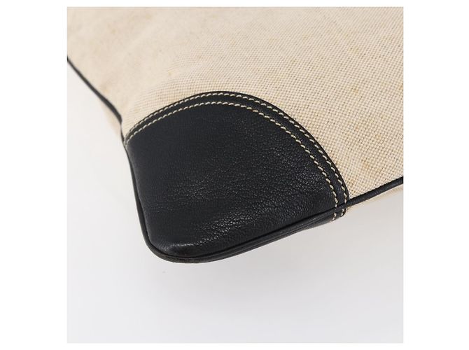 PRADA Handtasche aus Canvas Beige Silber Authentisch 147009 - Ansicht 14