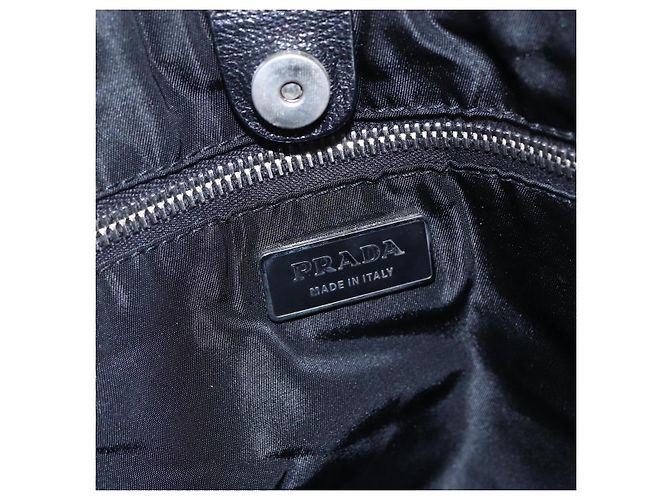 PRADA Handtasche aus Canvas Beige Silber Authentisch 147009 - Ansicht 19