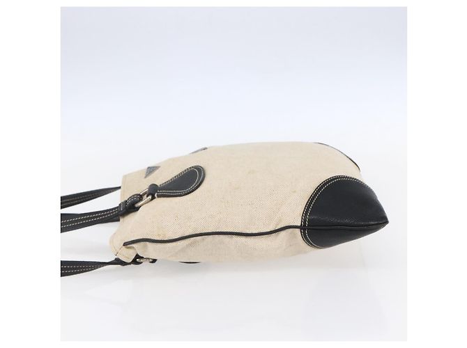 PRADA Handtasche aus Canvas Beige Silber Authentisch 147009 - Ansicht 3