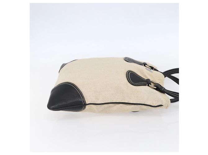 PRADA Handtasche aus Canvas Beige Silber Authentisch 147009 - Ansicht 4