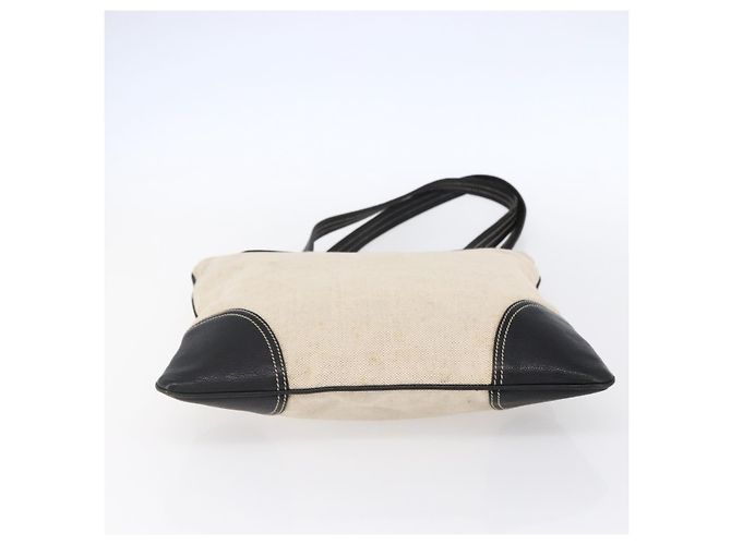 PRADA Handtasche aus Canvas Beige Silber Authentisch 147009 - Ansicht 5
