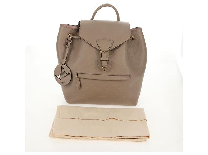 LOUIS VUITTON Borsa Montsouris PM Monogram Empreinte Bronzo M45410 LV Auth hk3223AM - vista 12