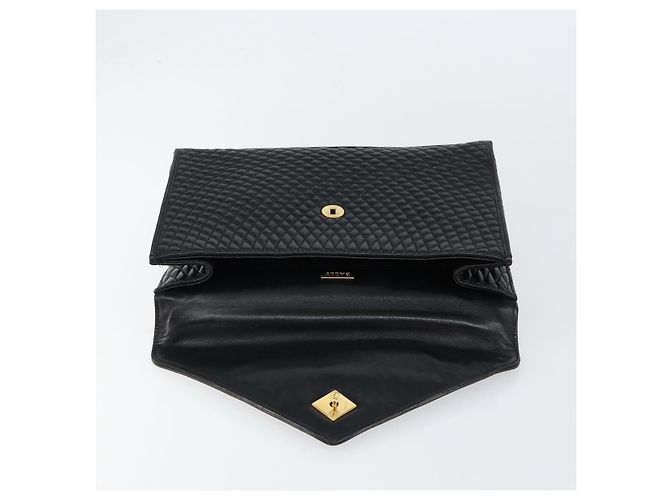 BALLY Borsa a mano in pelle nera e oro Auth bs30820 Nero D'oro - vista 10