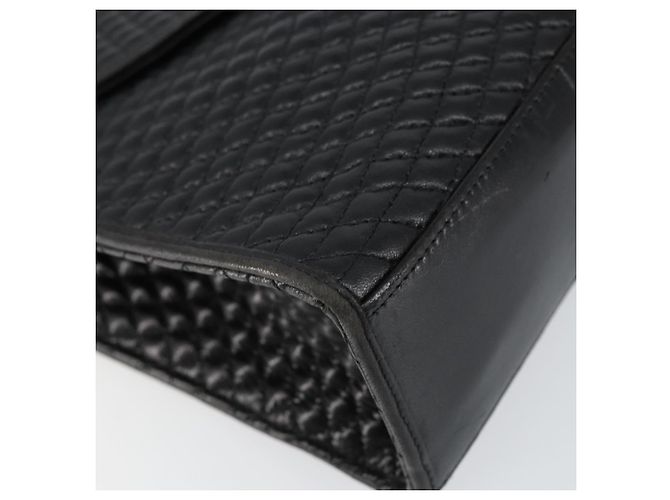 BALLY Borsa a mano in pelle nera e oro Auth bs30820 Nero D'oro - vista 14