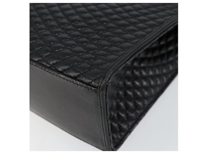 BALLY Borsa a mano in pelle nera e oro Auth bs30820 Nero D'oro - vista 9