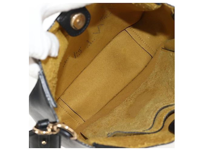 Autre Marque Bolso de Hombro Stella MacCartney de poliéster Negro Dorado 700073 Auth bs30828 - vista 10