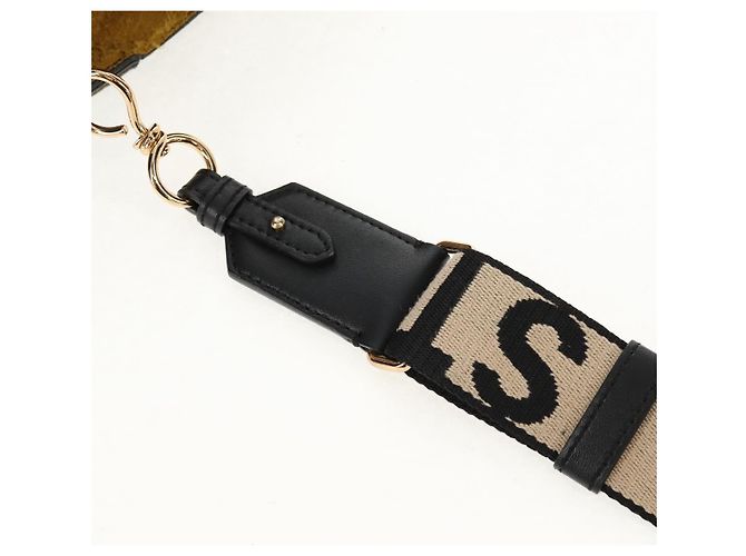 Autre Marque Bolso de Hombro Stella MacCartney de poliéster Negro Dorado 700073 Auth bs30828 - vista 14