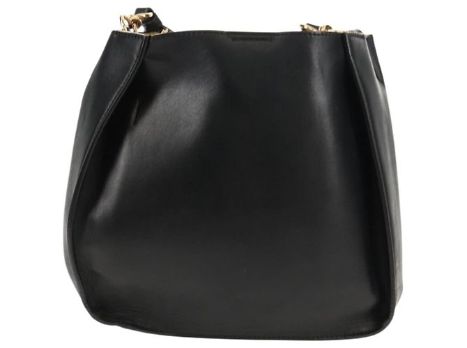 Autre Marque Bolso de Hombro Stella MacCartney de poliéster Negro Dorado 700073 Auth bs30828 - vista 2