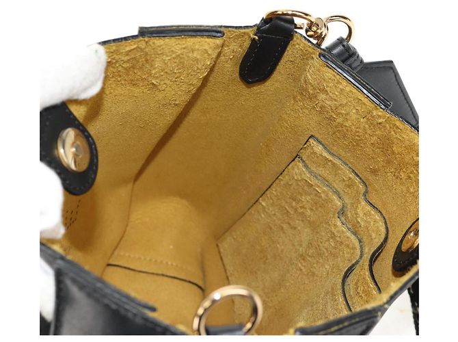 Autre Marque Bolso de Hombro Stella MacCartney de poliéster Negro Dorado 700073 Auth bs30828 - vista 21