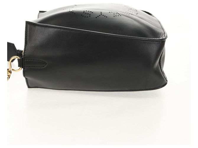 Autre Marque Bolso de Hombro Stella MacCartney de poliéster Negro Dorado 700073 Auth bs30828 - vista 3