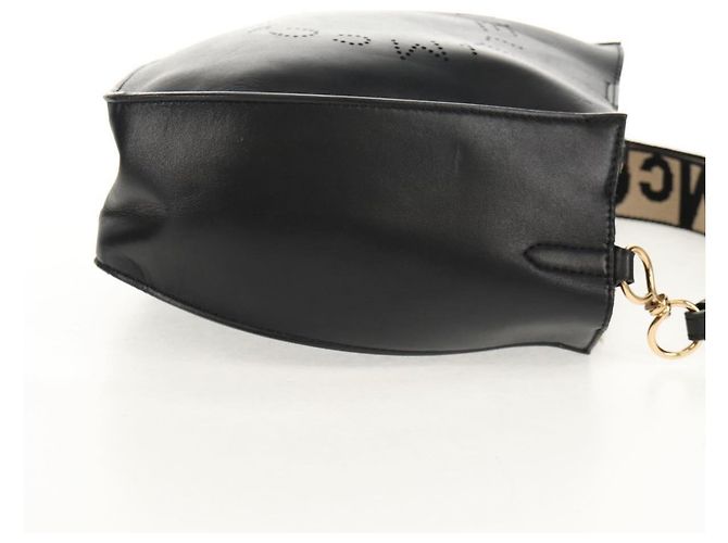 Autre Marque Bolso de Hombro Stella MacCartney de poliéster Negro Dorado 700073 Auth bs30828 - vista 4