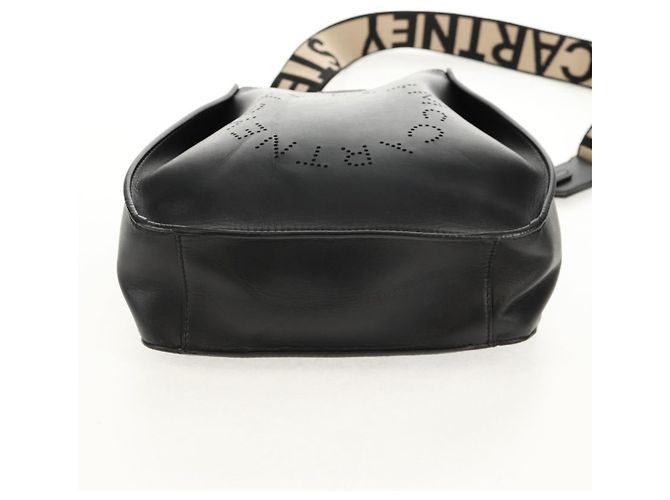 Autre Marque Bolso de Hombro Stella MacCartney de poliéster Negro Dorado 700073 Auth bs30828 - vista 5