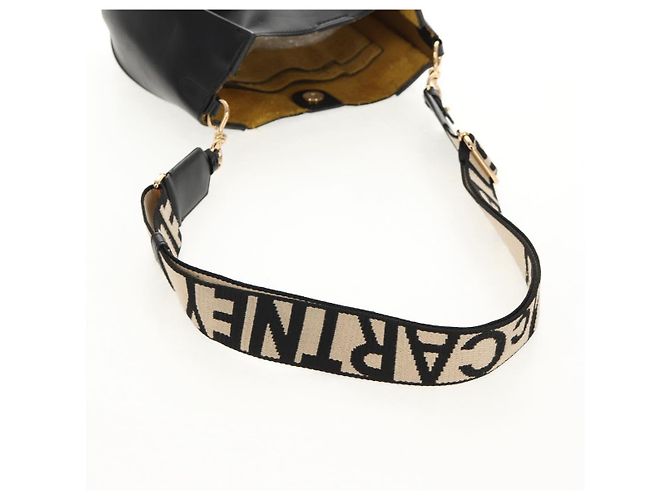 Autre Marque Bolso de Hombro Stella MacCartney de poliéster Negro Dorado 700073 Auth bs30828 - vista 7