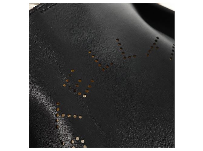 Autre Marque Bolso de Hombro Stella MacCartney de poliéster Negro Dorado 700073 Auth bs30828 - vista 9
