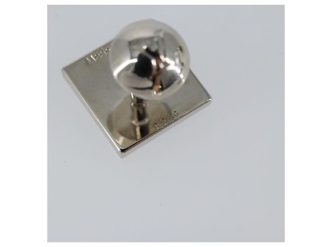 LOUIS VUITTON Gemelli Stratos Cuffs metallo Argento M68252 Auth BA7567 - vista 9