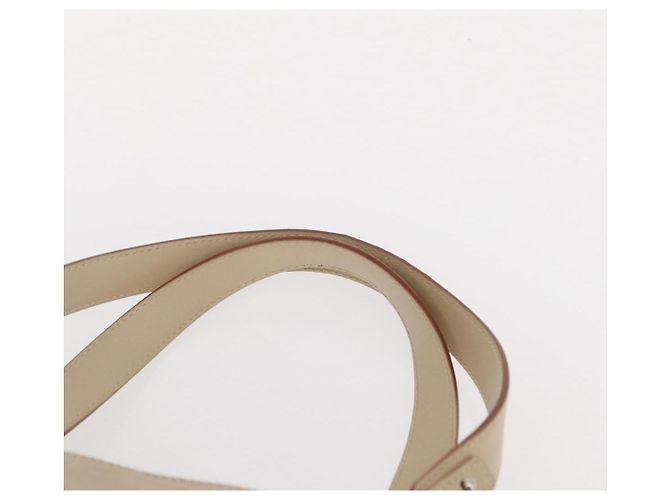 Borsa a mano Gancini in nylon beige e argento di Salvatore Ferragamo Auth ep11986 - vista 8