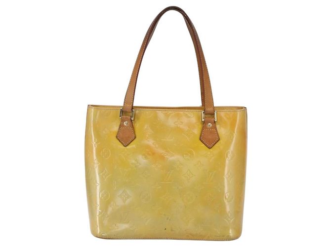 LOUIS VUITTON Borsa a Mano Houston Monogram Vernis Grigio M91053 LV Auth 150702 - vista 13