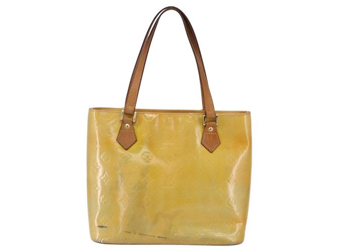 LOUIS VUITTON Borsa a Mano Houston Monogram Vernis Grigio M91053 LV Auth 150702 - vista 2
