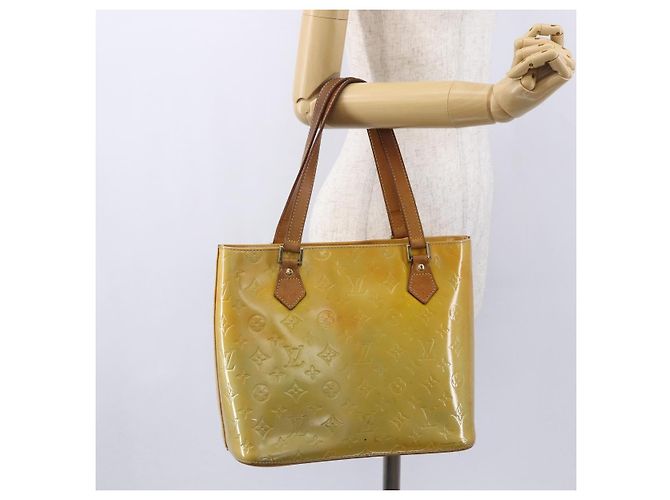 LOUIS VUITTON Borsa a Mano Houston Monogram Vernis Grigio M91053 LV Auth 150702 - vista 23