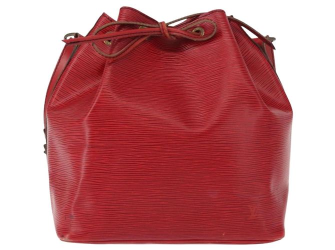 Noe LOUIS VUITTON Borsa a Spalla Petit Noé Epi Rossa M44107 LV Auth 149384 Rosso - vista 13