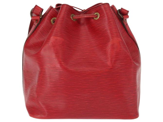 Noe LOUIS VUITTON Borsa a Spalla Petit Noé Epi Rossa M44107 LV Auth 149384 Rosso - vista 2